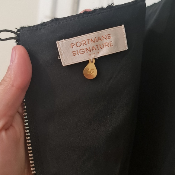 Portmans - Black , bow strap tie dress - Picture 3 of 3